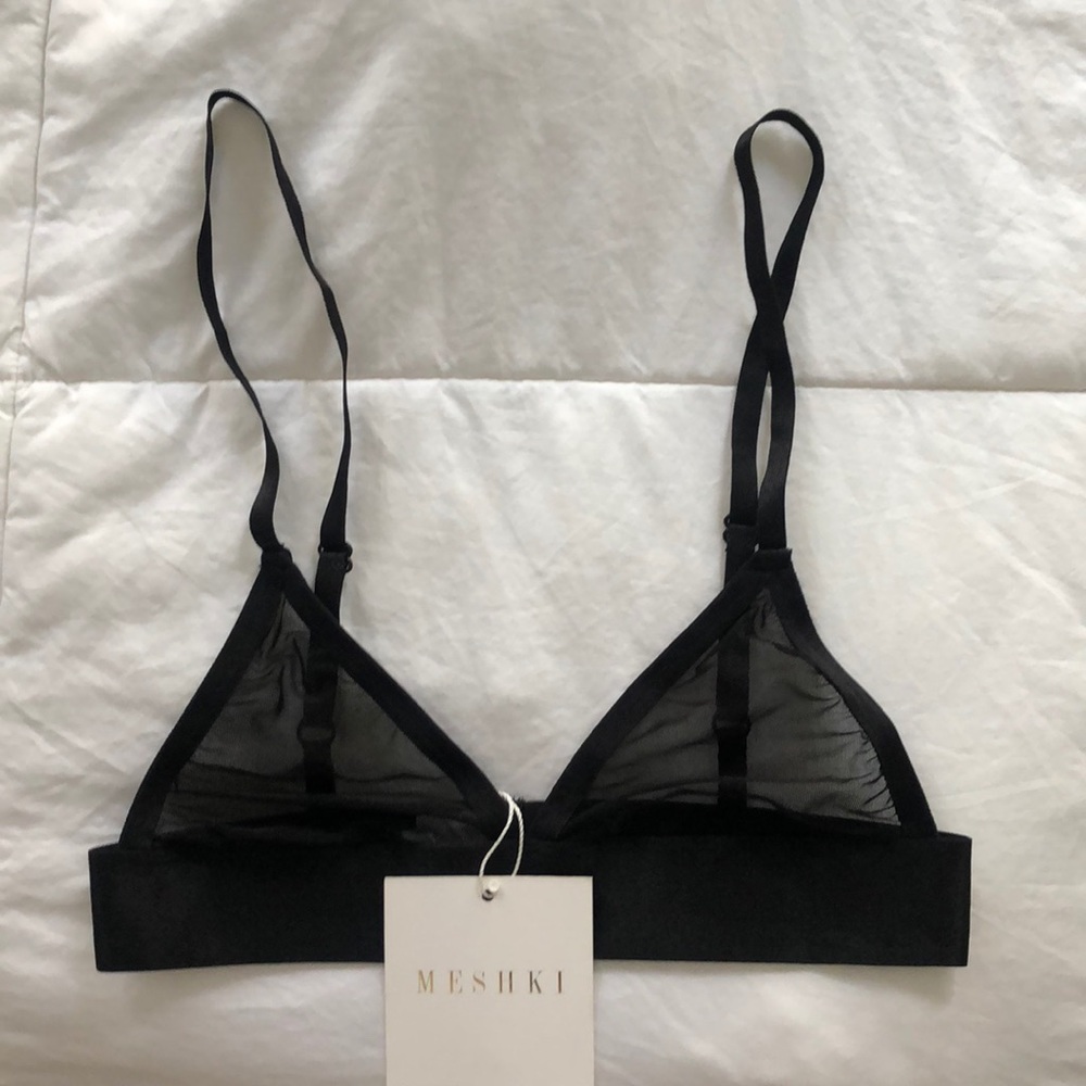 Meshki black bralette